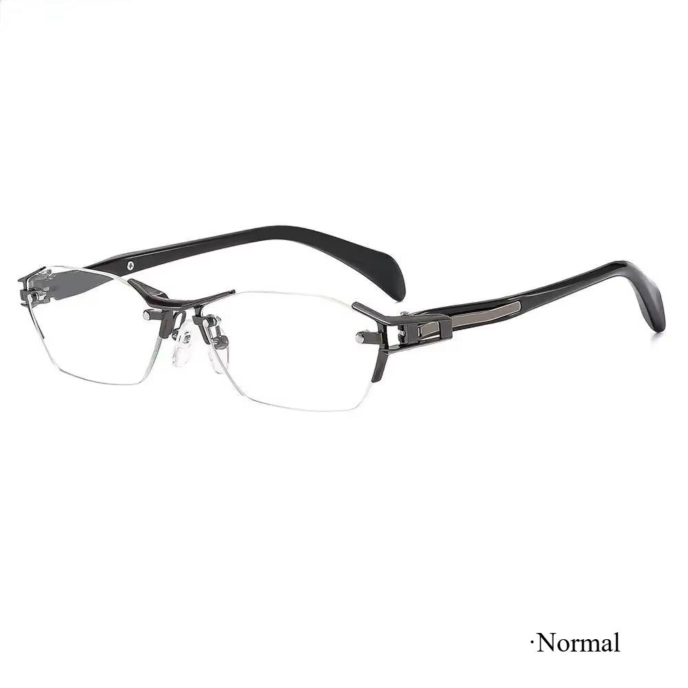 

Business Frameless Reading Eyewear Retro Photochromic Eyeglasses Man Stylish Blue Light Blocking Eyewear Stylish for Woman 4.0