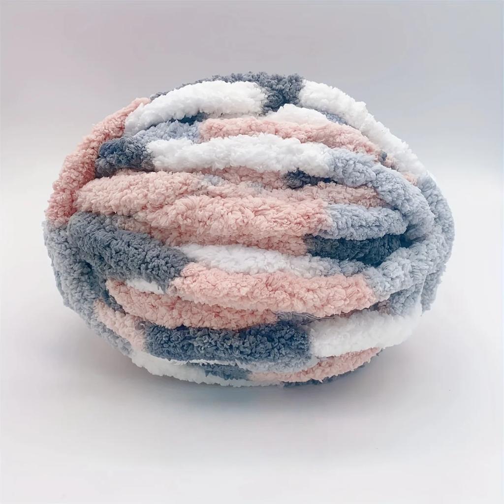 6pcs Gradient Chunky Yarn for Cushions Super Bulky Polyester Yarn Bundle (200g) - Extra Thick Ombre Yarn for DIY Pillow Covers