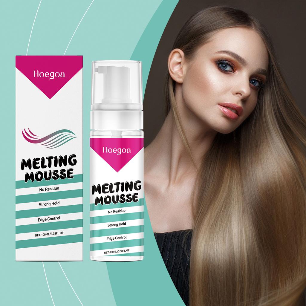 HOEGOA Wig Styling Glue Mousse Mild Formula Wig Care Moisturizing Styling Long-lasting Styling Care