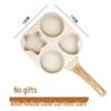 Carefully Crafted Maifan Stone Non-Stick 4-Hole Egg & Burger Frying Pan for Breakfast