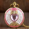 10pcs/lot Wholesale Fashion Design Movie Theme Quartz Pocket Watch with Chain Men Women Kids Necklace Pendant Clock Watch Gifts