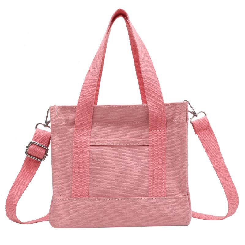 Popular New Canvas Bag Casual Simple Portable Messenger Bag Women's Shopping Shoulder Bag
