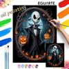 DIY Painting Kit Jack Skellington Pumpkin Classic Style Home Decor Craft Gift Idea for Lovers of Unique Aesthetic Art Piece Collectible