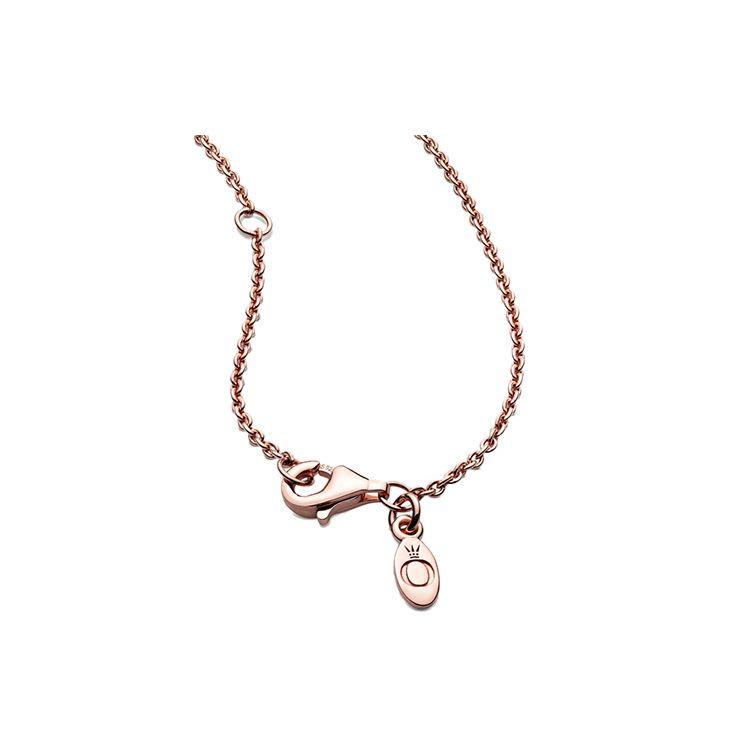 Pandora Simple Basic Collarbone Necklace Women necklace Rose-Gold 580413