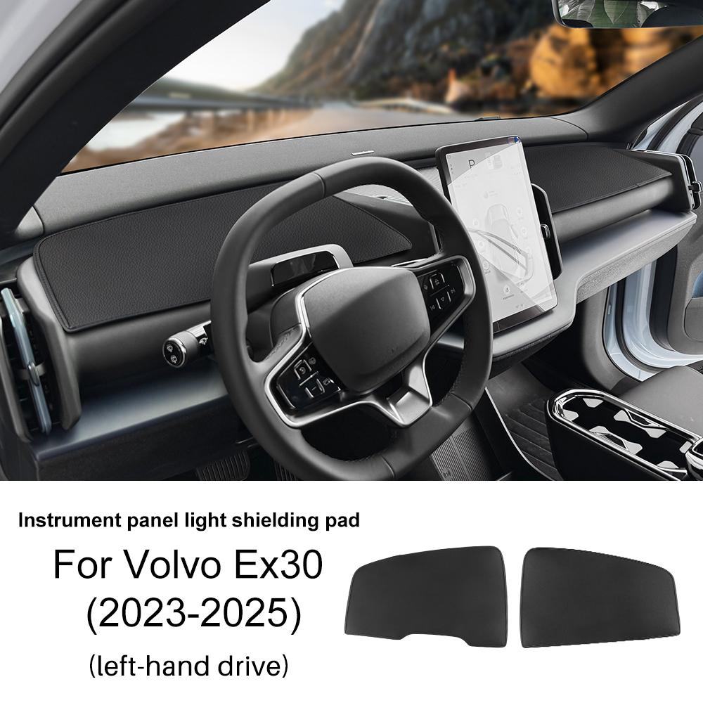 For Volvo EX30 2023 2024 2025 Car Dashboard Cover Pad Sun Shade Avoid Light Mat PU Leather Anti-UV Accessories LHD RHD.