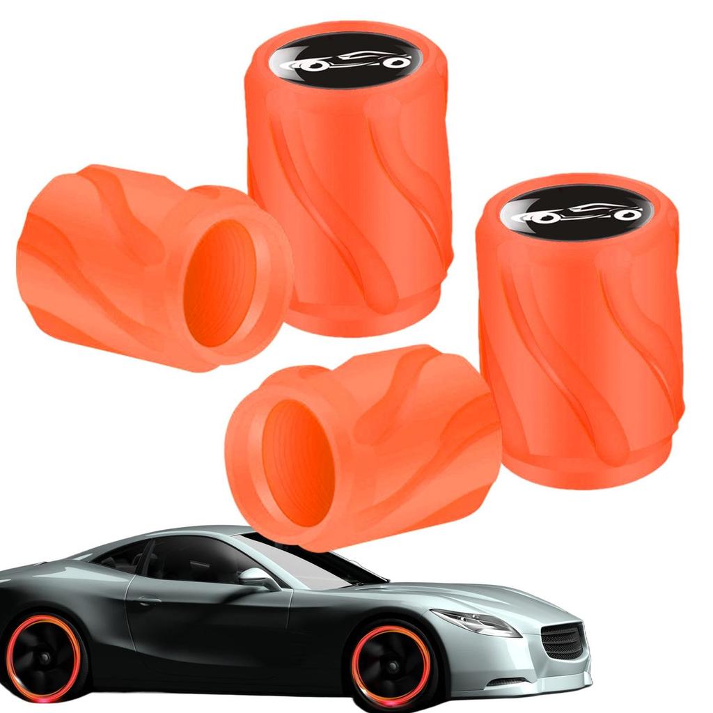 Glow in the Dark Tire Valve Caps, Glow Car Tire Valve Cap, Car Wheel