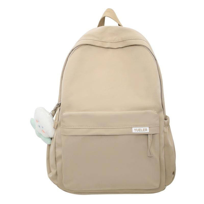 

Летний новый однотонный повседневный рюкзак, уличный тренд, студенческий, свежий, для активного отдыха, двухлямочный рюкзак хаки