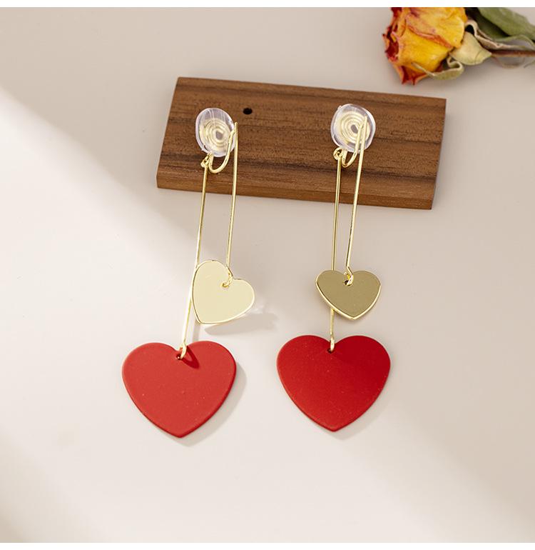 

Длинные серьги «Любовь», нежная спиралька от комаров, зажим для ушей, без пирсинга, женский