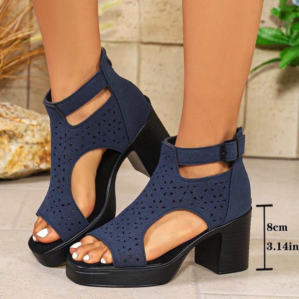 Übergrößen Schuhe, Hohe Absätze, Blockabsätze, Damenschuhe, Sandalen