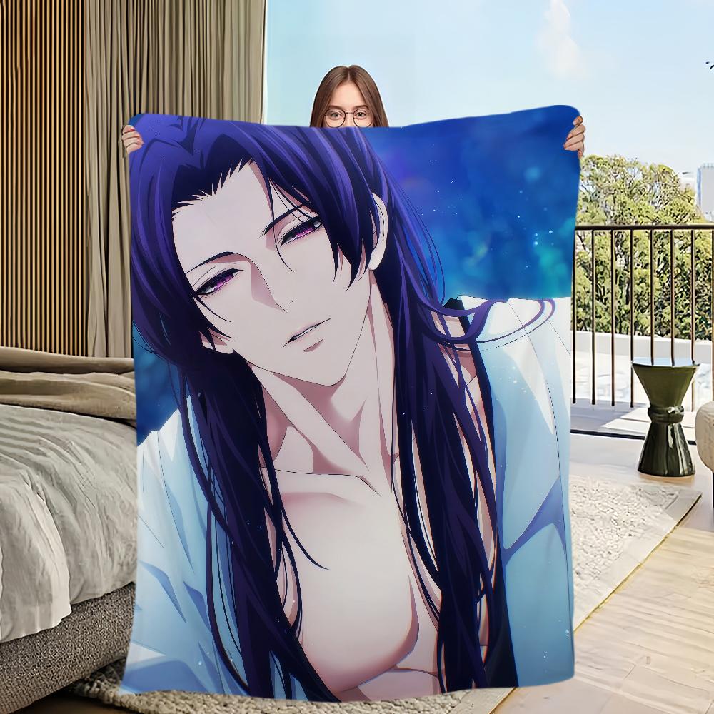Anime The a-Apothecary d-Diaries J-Jinshi Sama Flannel Warm Soft Plush Blanket for Sofa Living Room Office Bedroom Travel Gift