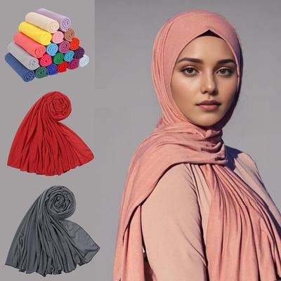 Women's Soft Mercerized Cotton Headband Scarf - Solid Color, Breathable, Versatile, and Classic.