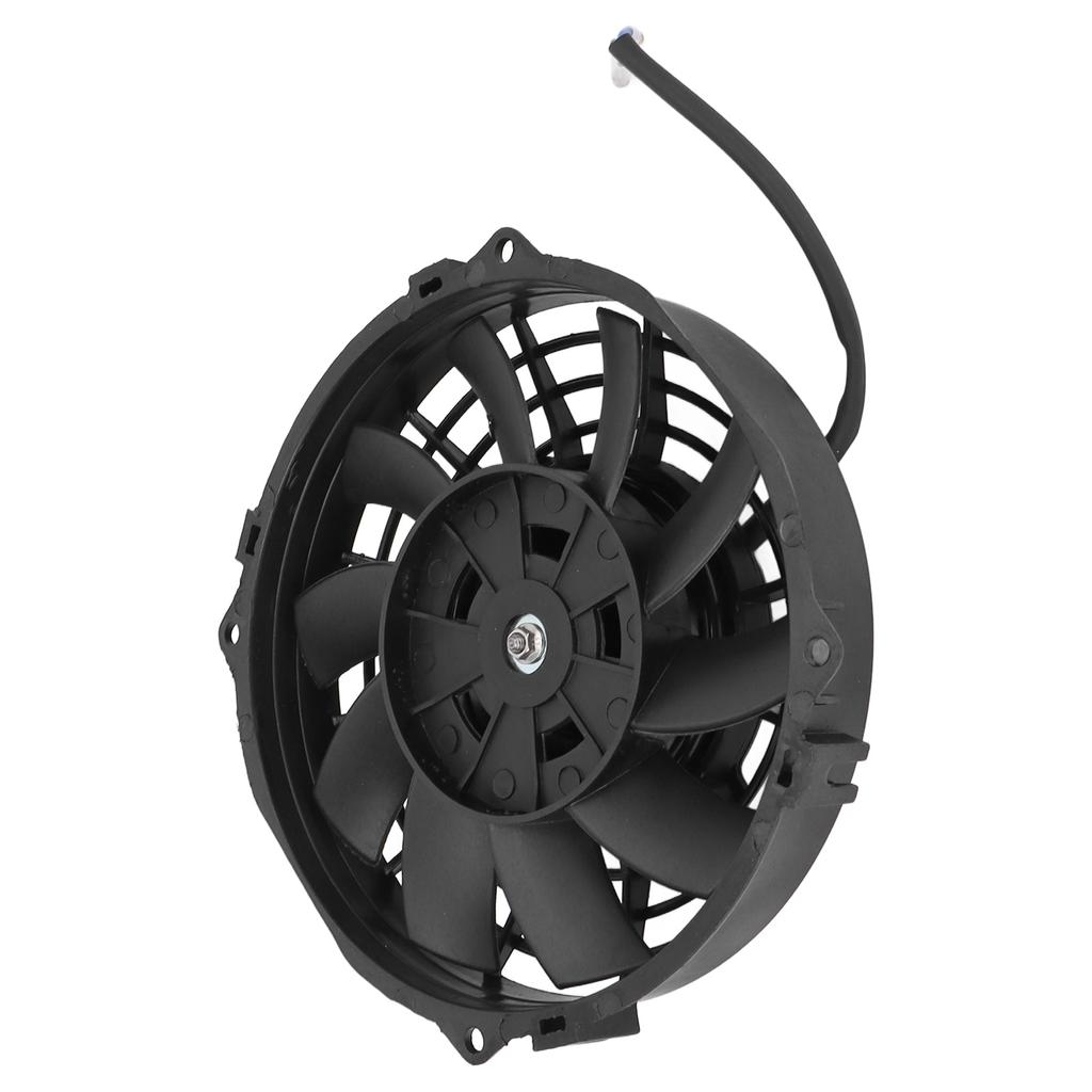 7 Inch Black Universal Electric Radiator Cooling Fan 10 Blades Slim Fan Push Pull DC 12V for Cars