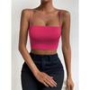 Chic Solid Spaghetti Strap Cami Crop Top - Flattering Sleeveless & Backless Design - Lightweight, Fashion-Forward Womens Clothin