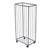 Garage   Storage Rack Carbon Steel Large Capacity Rolling Sports   Storage Cart with Wheels for Basket  Foot 