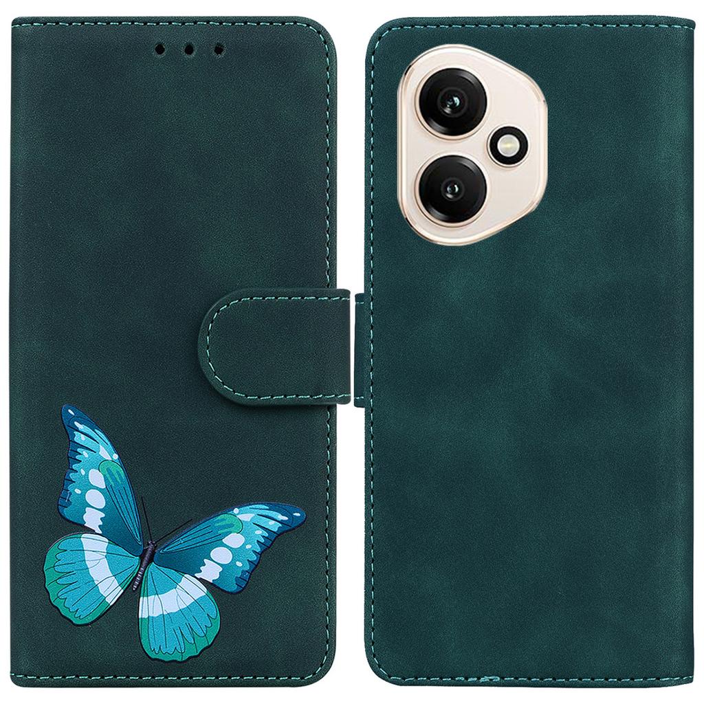 Dla Honor 400 5G (Światowy) Etui Stand Skórzane PU Pokrowiec na telefon z nadrukiem motyla