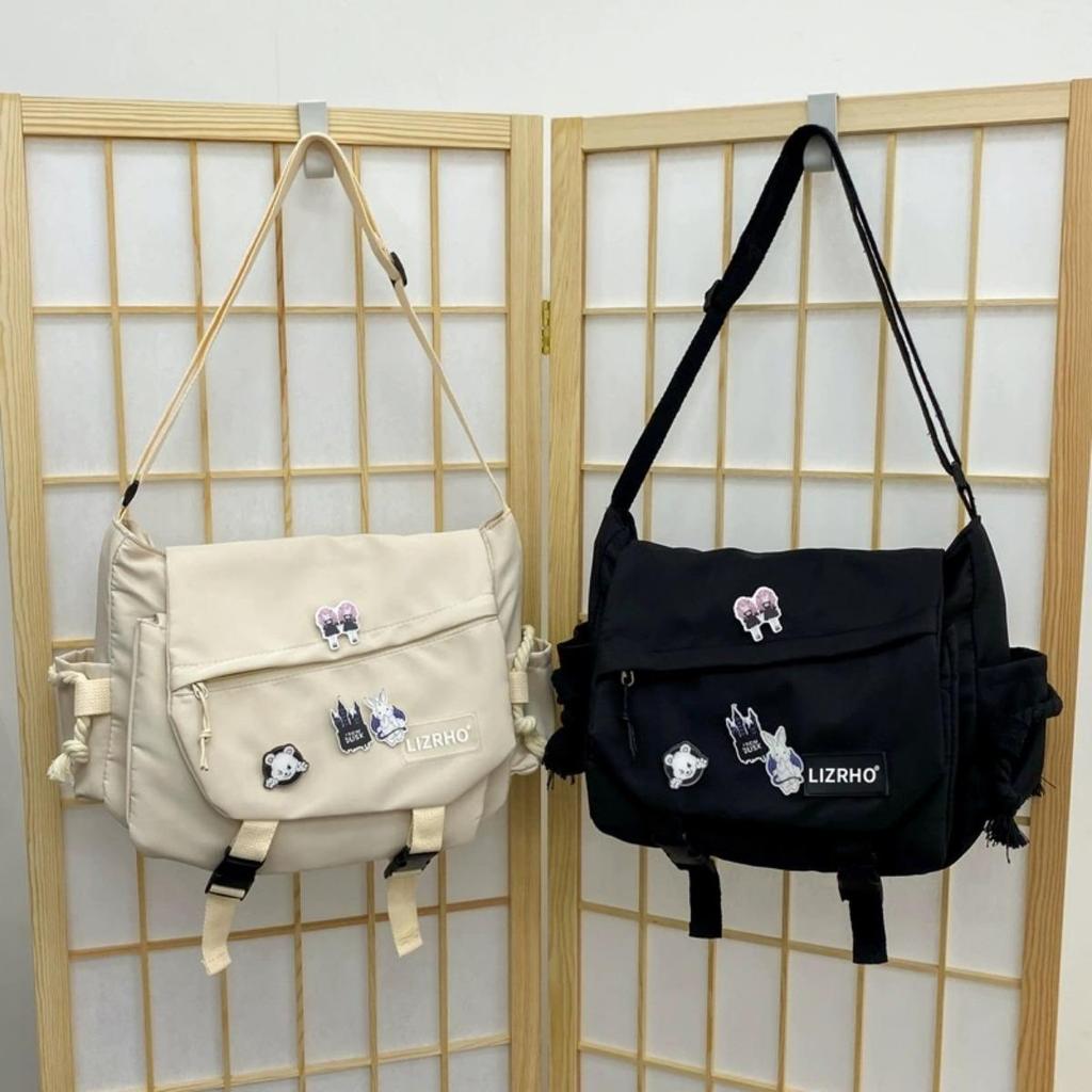 Bolsa Transversal Mochila Kawaii Grande Capacidade Mochila Estética Fofa Casual Viagem Mochilas Mochilas Diárias