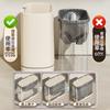 High-Capacity Slim Trash Can with Lid Stylish Narrow Garbage Bin for Bathroom Toilet Home Kitchen Living Room Special Use