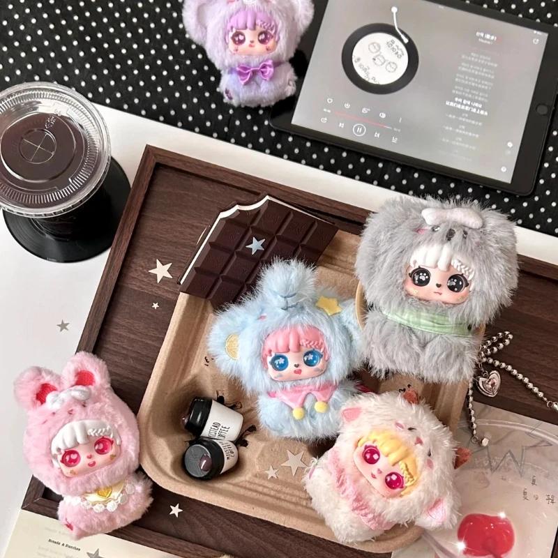 Three Mi Tu Baby Hand In Hand Series Plush Blind Box Cute Cartoon Doll Exquisite Jewelry Toys Surprise Christmas Gift.