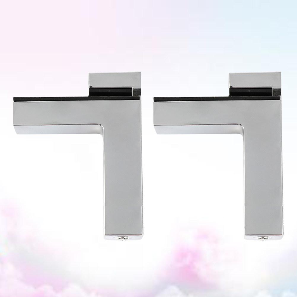 

2pcs F Shape Shelf Brackets 8-30Mm Glass Wood Support Adjustable Clamp Mounting Hardware Diy Floating Shelf Corner Bracket other