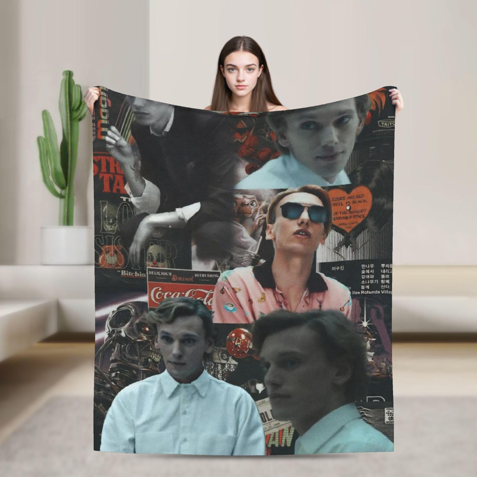 

Jamie Campbell Bower Flannel Blanket Super Warm Throw Blanket for Couch Bed Travel Office Aesthetic Bedspread Sofa Bed Cover 30x40in