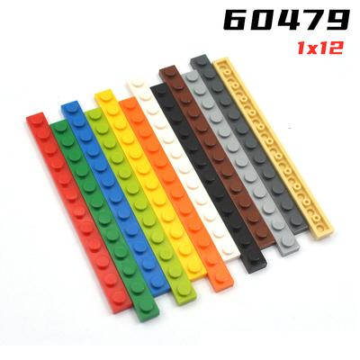 Rainbow Pig MOC Parts 60479 Plate 1 X 12 Compatible Bricks DIY Assmble Building Blocks Particle Kid Puzzle Brain Toy Gift