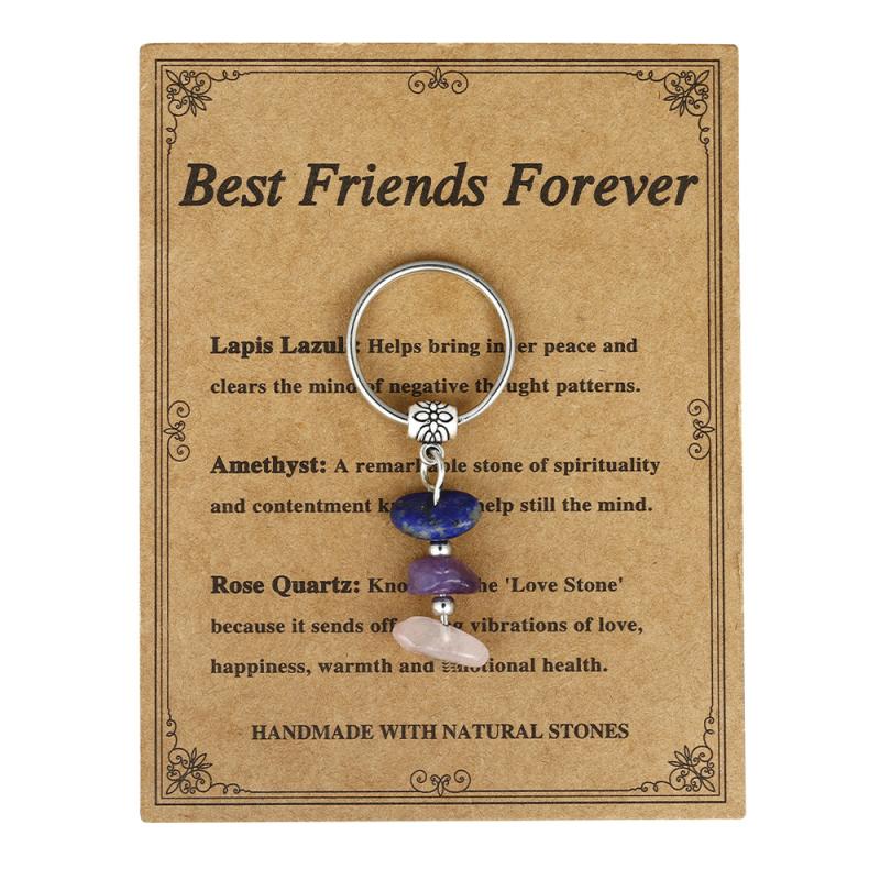 1 Piece Handmade Red Agate Card Combination Pendant Keyring  Natural Stone Beads String Keychain Gifts
