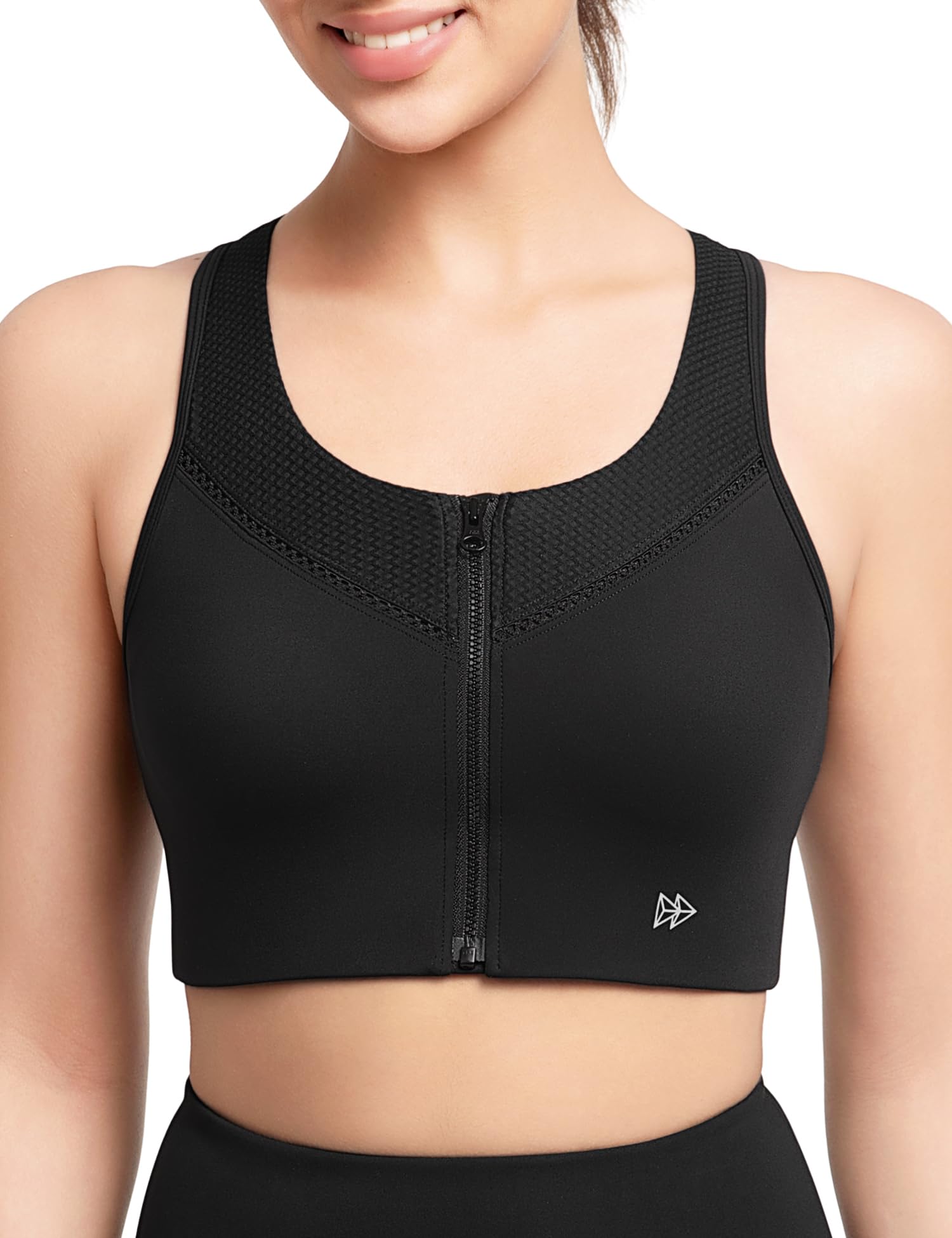 

Yvette Sports No Front High Большое Кружево Без Интегрированного Пота Быстрый Спортивный Черный Бюстгальтер, Отскок, Открытие, Поддержка, Размер, Сетка, Косточки, Чашка, Впитывающий, чёрный