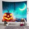 Halloweenská fluorescenční tapiserie Krásná nástěnná látková umělecká tapiserie Pokojová psychedelická domácí dekorace Tapiserie