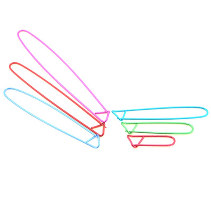6Pcs/Set Aluminum Knitting Needles Stitch Holders Safety Pins Crochet Weaving