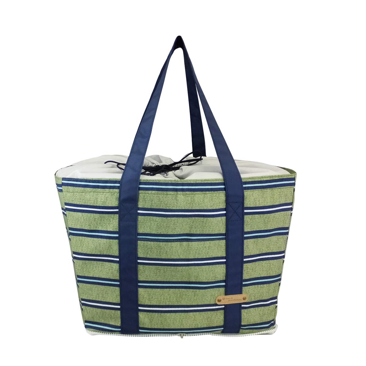 

AtFirst Eco Insulated Shopping Shopping Basket Stylish Drawstring Shopping Large Durable for Checkout Scandinavian AF6259 Bag, Bag, Basket/Checkout зелёный