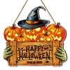 New Halloween party holiday logo house number pumpkin wall decoration wooden listing creative decoration sign