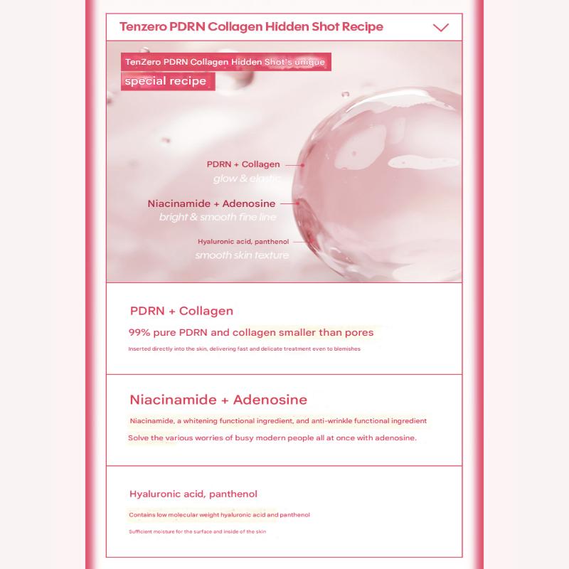 [TENZERO] PDRN Peptide 1000 Ampoule & PDRN Collagen Hiddenshot 2500