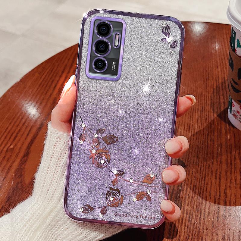KADEM For Vivo Y75 4G/S10e 5G/V23e 4G/5G Case Gradient Glitter TPU Phone Cover