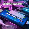 Custom Name Personalized Geometry Dash Pattern Mousepad, Laptop PC Desk Mat, Decorative Desk Mat for Home Keyboard Pad Gift