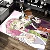 1pc Office Chair Mat - Demon Slayer Nezuko Kamado Pink Hair Decorative Rug for Home, Office, Living Room, Bedroom, Game Room & Dormitory - Non-Slip Ca