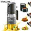 Oil Spray Bottle 250ml Olive Oil Spray Bottle Glass Cooking Oil Dispensers Oil Sprayer for Cooking Air Fryer Salad Frying, BBQ