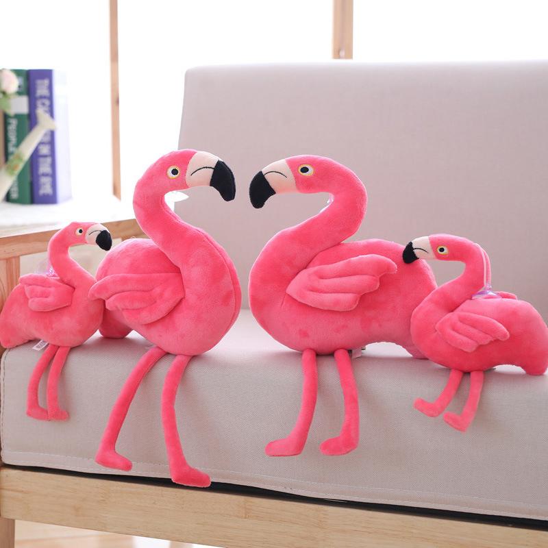 1 Piece Soft Stuffed Bird Doll Pink Flamingo Kids Toys Birthday Gift Home Decoration 24/40Cm Cute Flamingo Plush Toy