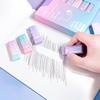 Gradient macaroon colour 4B eraser for primary school students no chips no marks erases cleanly for exams art eraser