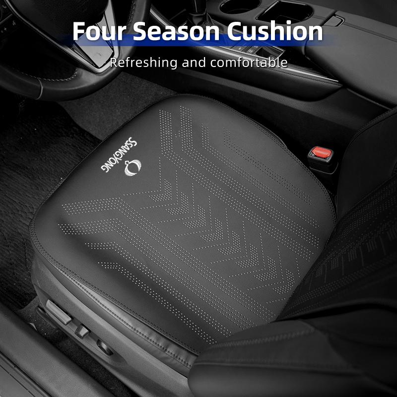 Car Ice Silk Seat Cushion Breathable Backrest Seat Cover Accessories For SsangYong Actyon Korando Rexton Kyron Rodius Tivoli Mus