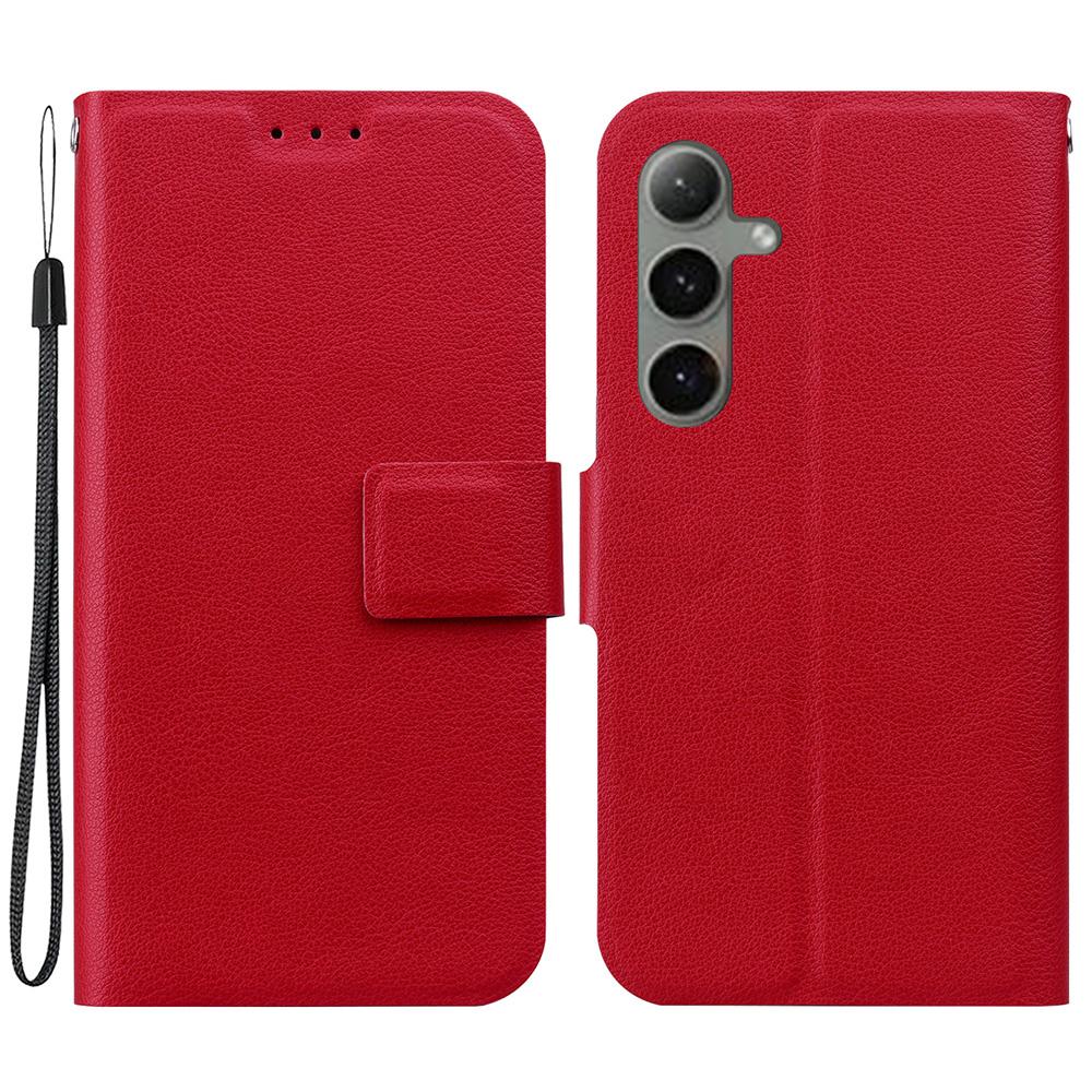 For Samsung Galaxy S24 FE Case Ultra-Thin PU Leather+TPU Phone Cover with Card Slot