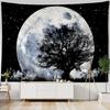 Mountain Starry Sky Tapestry Hippie Bohemian Wall Hanging Living Room Home Aesthetics Fabric Decoration Background Poster
