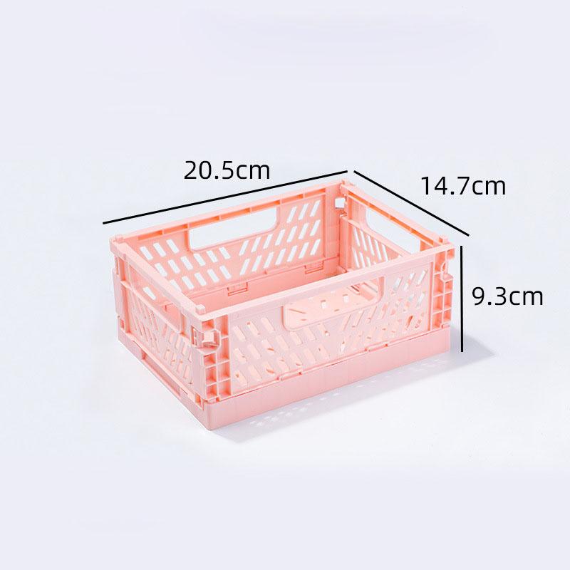 1-3pcs Plastic Foldable Storage Crate Folding Box Basket Stackable Boxes Organizer Portable