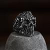 Dropshipping Men's Calvarium Skull Ring Gothic 316L Stainless Steel Biker Ring Motorcycle Band Jewellery Party Gift OSR734