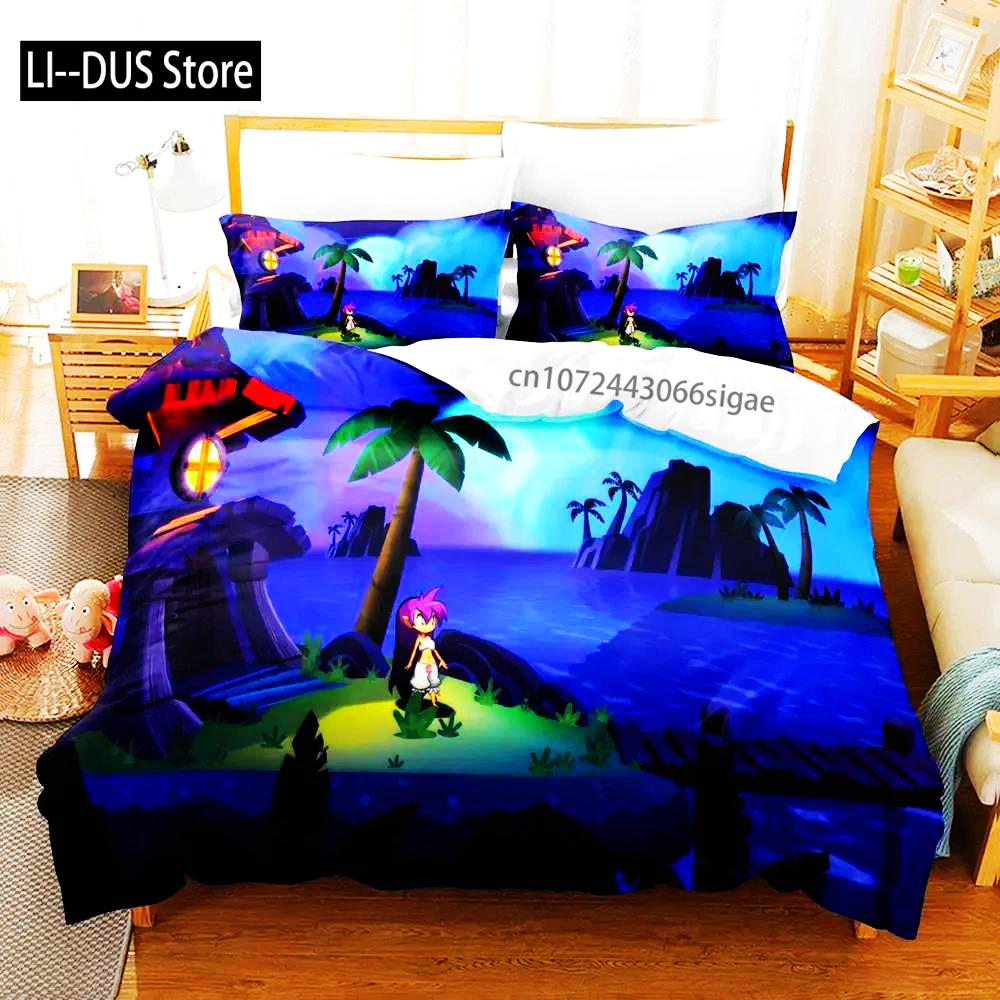 Shantae Half-Genie Hero Adult Boys Bedding Single Twin Full Queen King Size Duvet Cover Set Bedroom Anime 2023