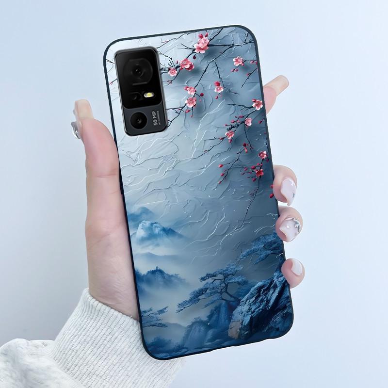 Cute Case For TCL 40 XL Fundas TCL 40T T608DL Cover For Lively Jitterbug Smart 4 Printing Shells Protective Soft Silicone Casing
