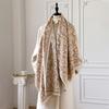 Winter Cashmere Scarf for Women Luxury Warm Shawl Floral Print Windproof Cape Pashmina Handerchief designer Female Scarf