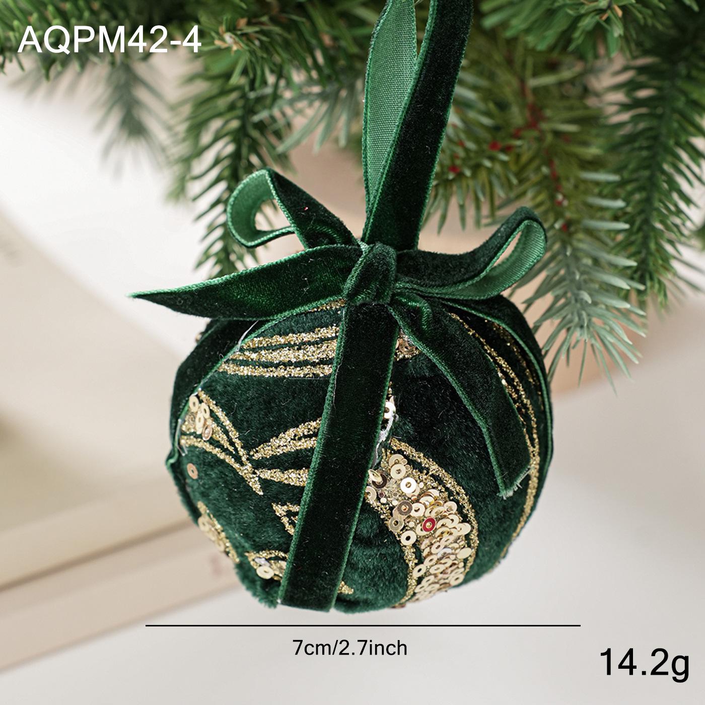 

Sequin Fabric Christmas Ball - Festive Tree Hanging Decoration