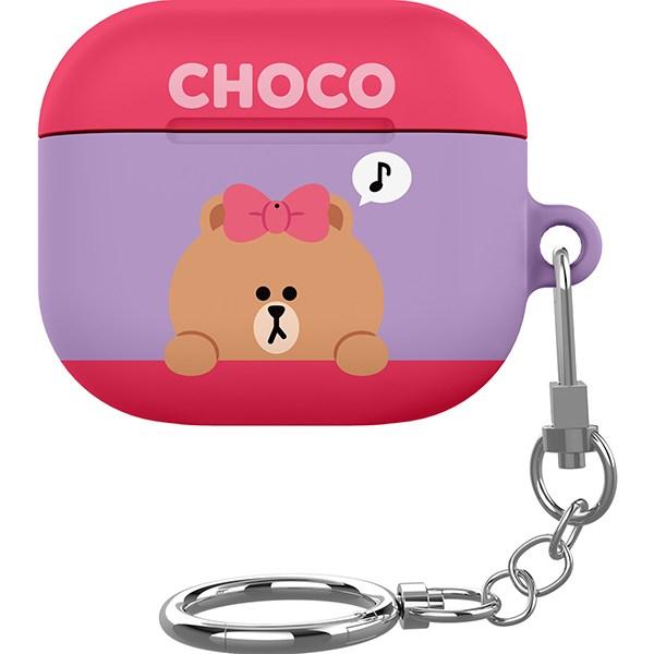 

iColors Line Friends Ppaekkom AirPods 3 Slim Case, Choco