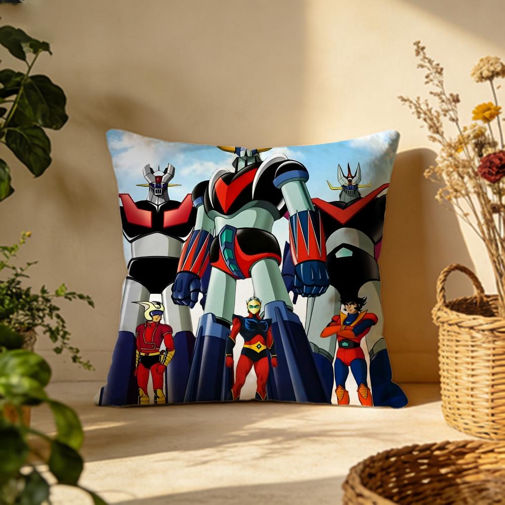 Trendy UUFO Robo Grendizeres Cushion Cover Versatile DoubleSided Pillow Case Fit for Sofa Bed Car  Daily Decor