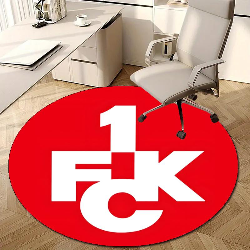 Personalized 1.FC Kaiserslautern Round Chair Office Rug - Perfect for Mat, Office Chair & More - Ideal Gift for Birthdays and Holidays